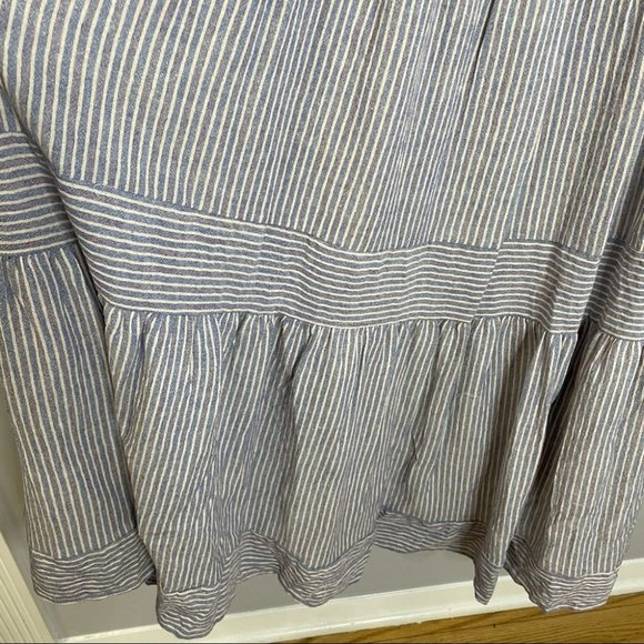 Lulu’s Golden Days Blue Striped Tie-Strap Maxi Dress - Picture 10 of 16